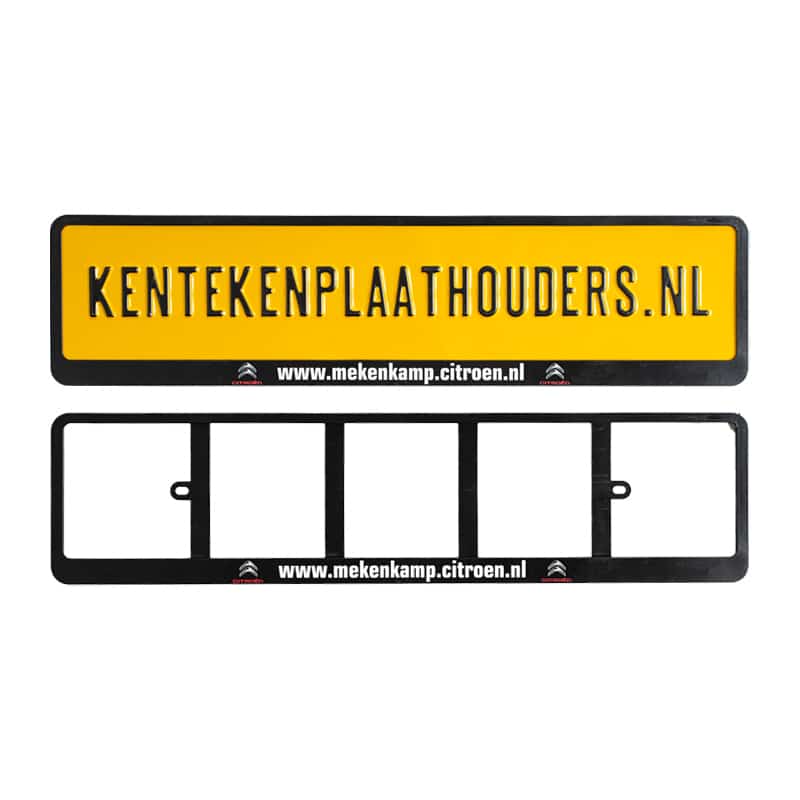 Inschuif Kentekenplaathouder Bedrukken - Kentekenplaathouders.nl