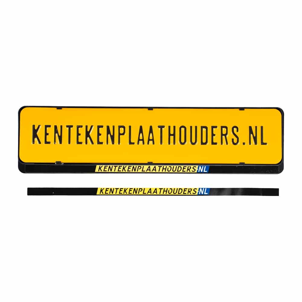 Kentekenplaathouder Sticker Bedrukken - Kentekenplaathouders.nl
