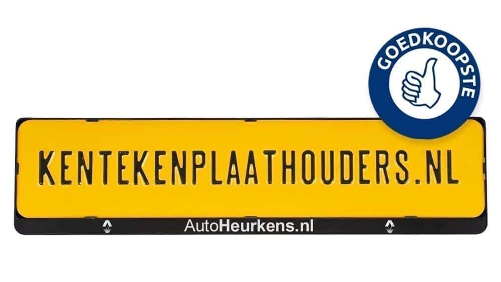 Kentekenplaathouder | met tekstrand | serie 2 - kentekenplaathouders.nl